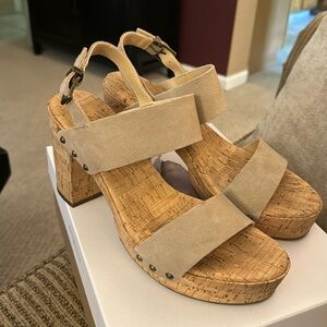 Jessica Simpson JP Morgani Cork Sandals